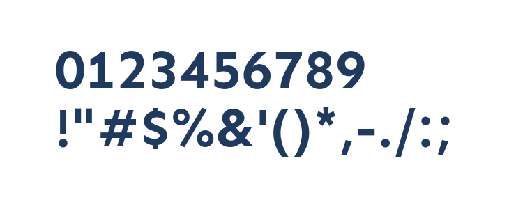 Sen Bold Other Characters