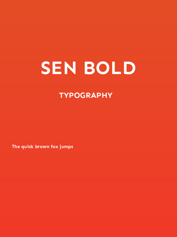 Sen Bold Poster