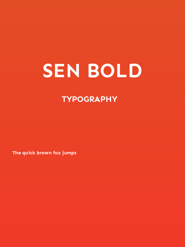 Sen Bold Poster