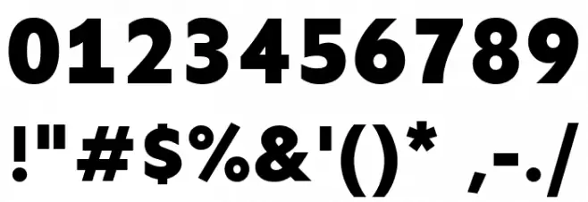 Sen ExtraBold Font OTHER CHARS