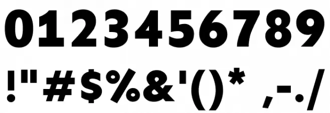 Sen ExtraBold Font OTHER CHARS