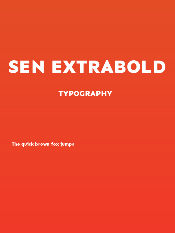 Sen ExtraBold Poster