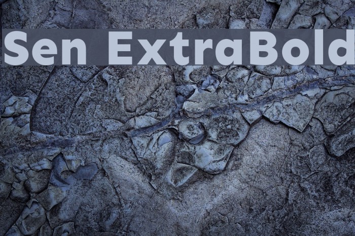 Sen ExtraBold Font examples