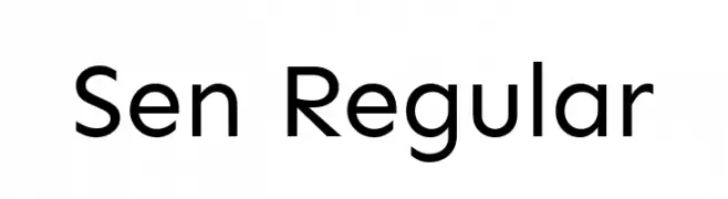 Sen Regular  baixar fontes gratis