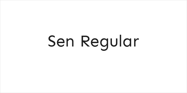 Sen Regular Logo