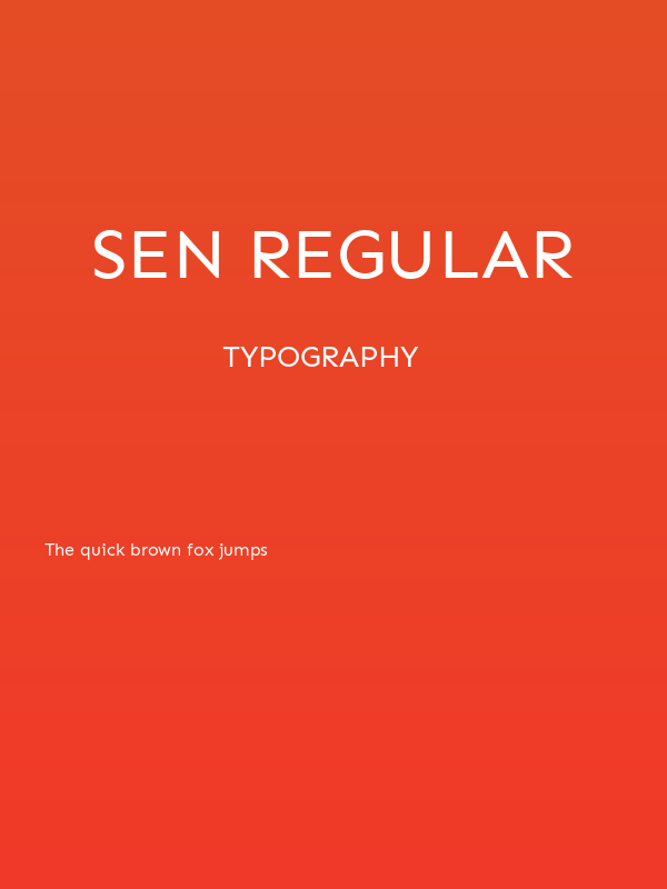 Sen Regular Poster