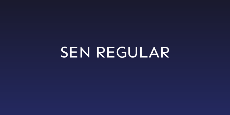 Sen Regular Social Header