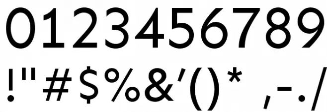 Sen Font OTHER CHARS