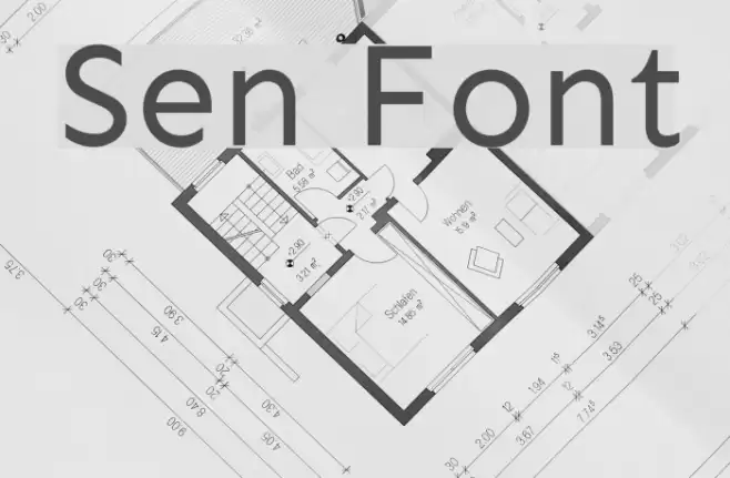 Sen Font examples