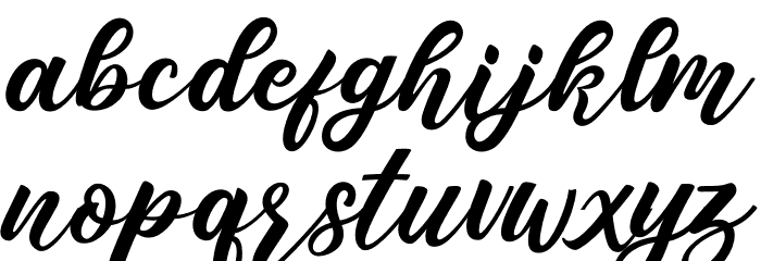 Senada Font LOWERCASE