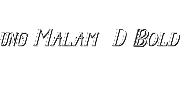 Senandung Malam 3D Bold Italic Logo