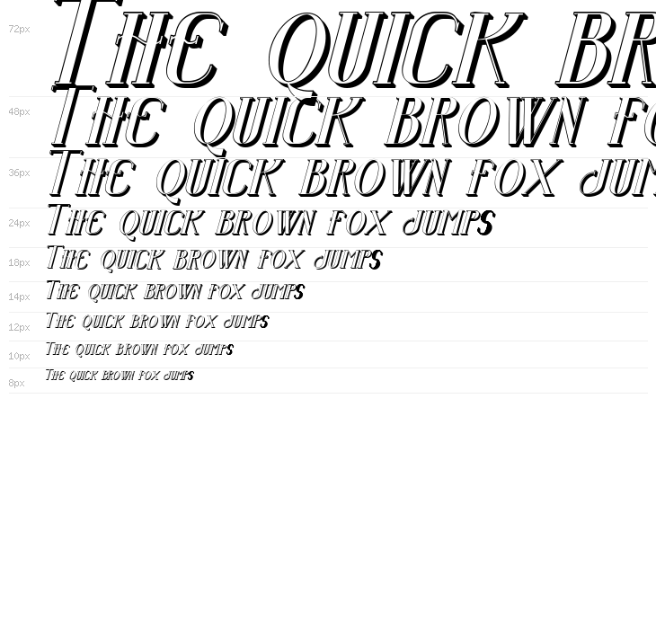 Senandung Malam 3D Bold Italic Waterfall