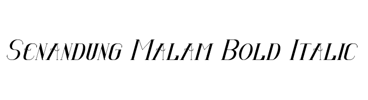 Senandung Malam Bold Italic  Fuentes Gratis Descargar