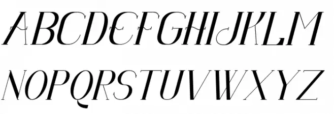 Senandung Malam Bold Italic 字体 大写