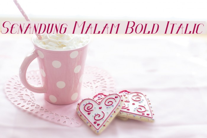 Senandung Malam Bold Italic Example 3