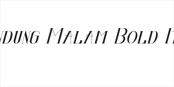 Senandung Malam Bold Italic Logo
