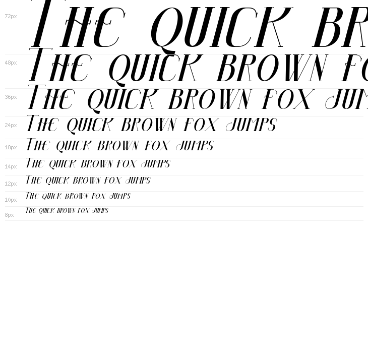 Senandung Malam Bold Italic Waterfall