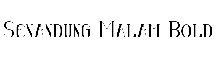 Senandung Malam Bold  フリーフォントのダウンロード