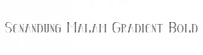 Senandung Malam Gradient Bold  Frei Schriftart Herunterladen