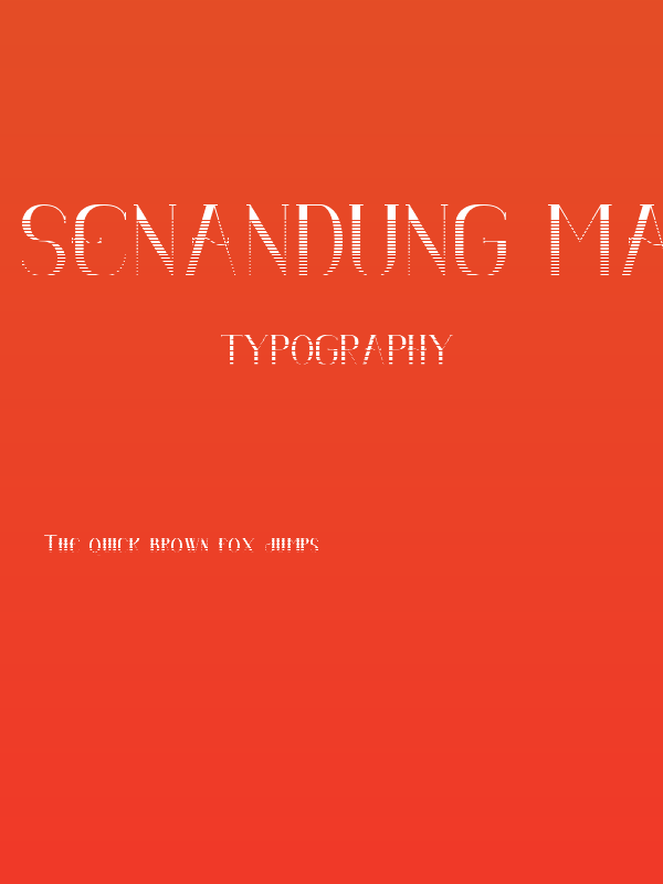 Senandung Malam Gradient Bold Poster