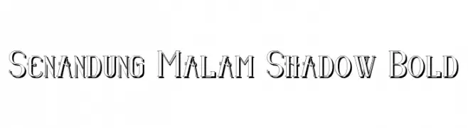 Senandung Malam Shadow Bold  Fuentes Gratis Descargar