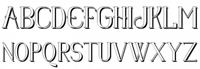 Senandung Malam Shadow Bold Schriftart Groß