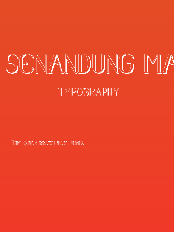 Senandung Malam Shadow Bold Poster