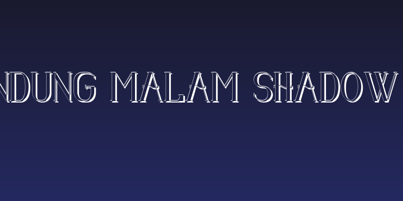 Senandung Malam Shadow Bold Social Header