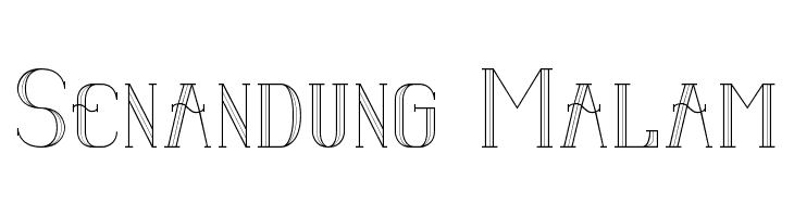 Senandung Malam Font