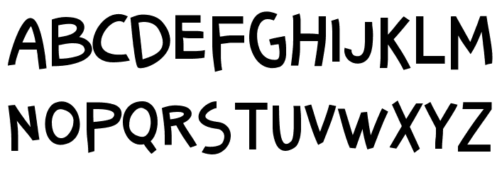 Senang Banyol Font LOWERCASE