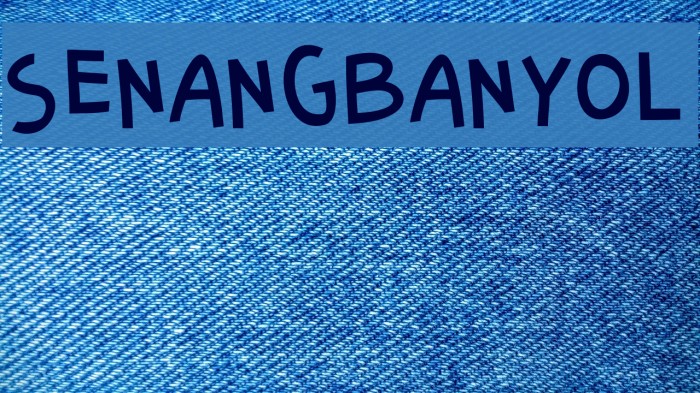 SenangBanyol Font examples