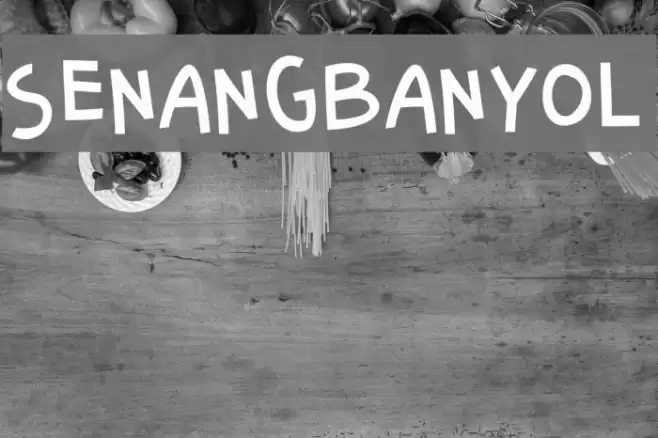 SenangBanyol Font examples