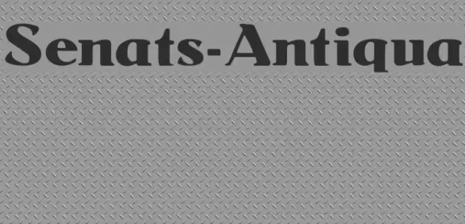 Senats-Antiqua Font examples