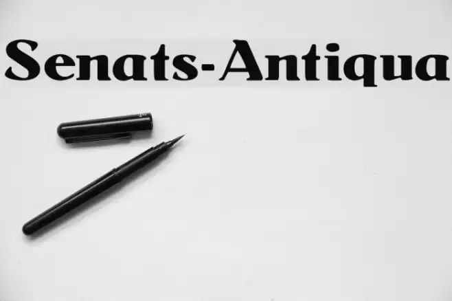 Senats-Antiqua Font examples