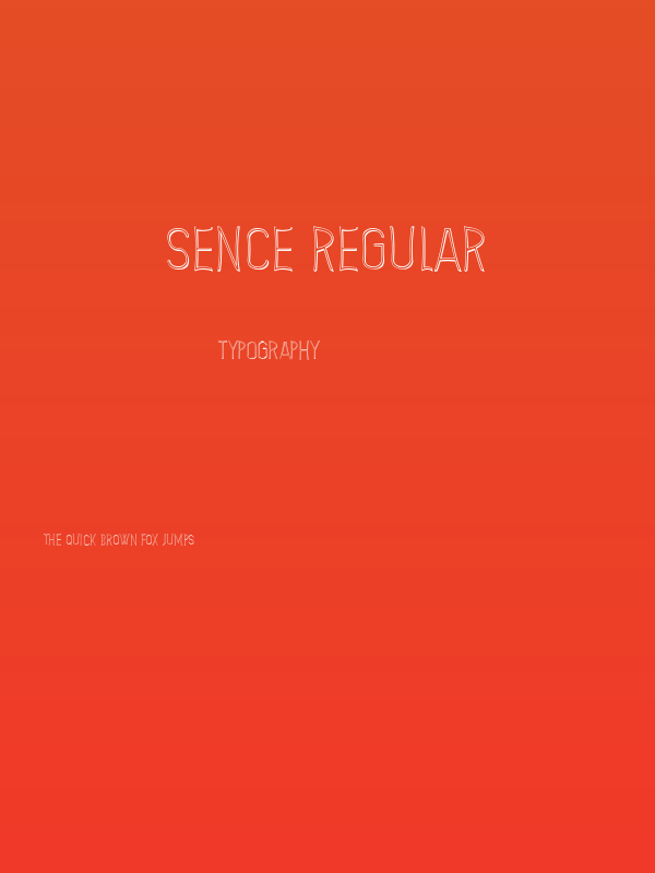 Sence Regular Poster