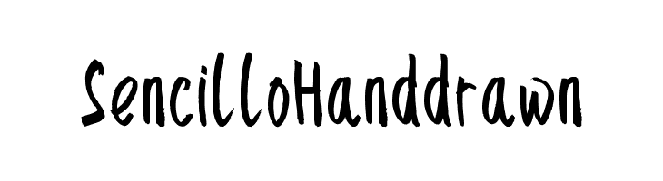 SencilloHanddrawn  Frei Schriftart Herunterladen