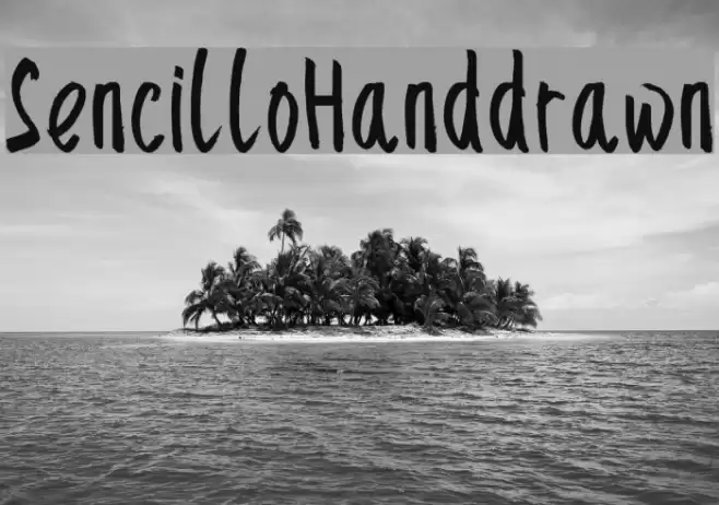 SencilloHanddrawn Font examples