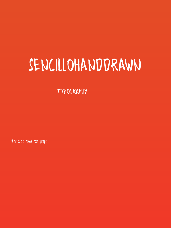 SencilloHanddrawn Poster