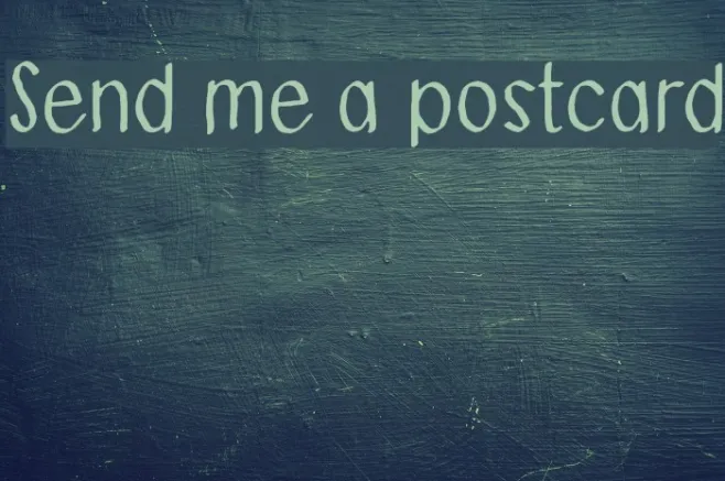 Send me a postcard Example 2