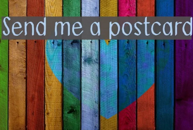 Send me a postcard Example 3