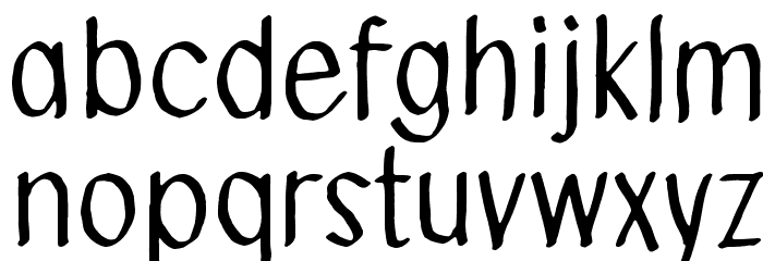 Send me a postcard Font LOWERCASE