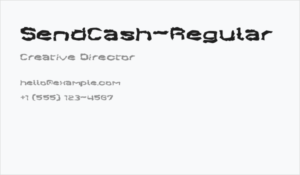 SendCash-Regular Business Card