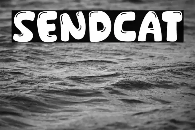 Sendcat Font examples