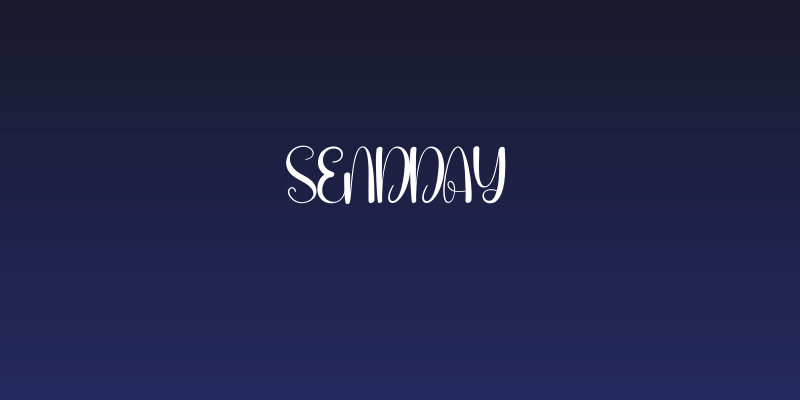 Sendday Social Header