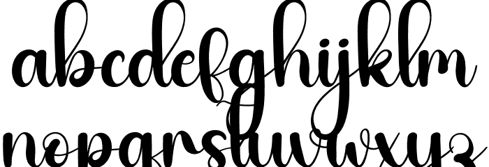 Sendday Font LOWERCASE