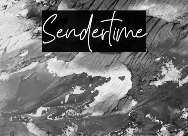 Sendertime Font examples