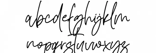 Sendertime Font LOWERCASE