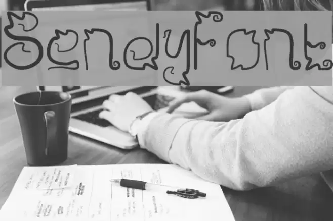 Sendy Font examples