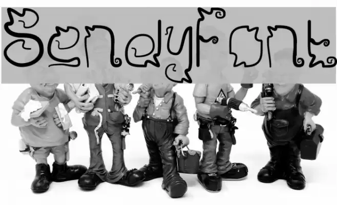 Sendy Font examples