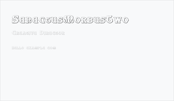 SenectusMorbusTwo Business Card